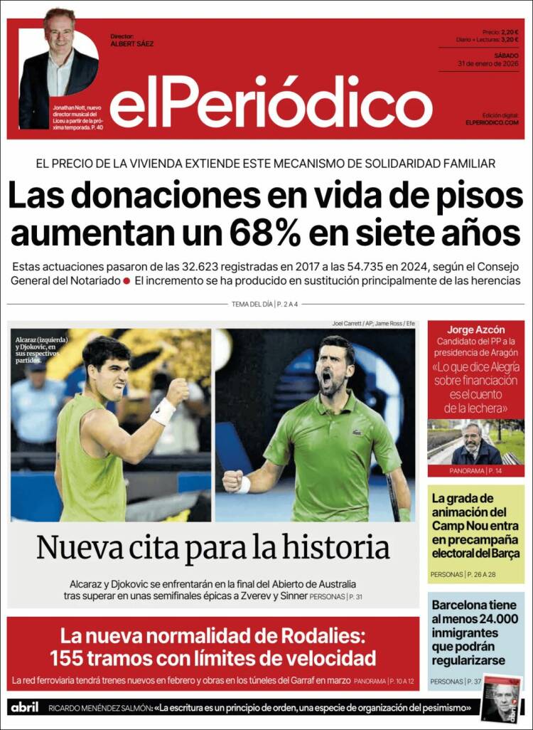 Portada de El Periódico (Espa&ntilde;a)