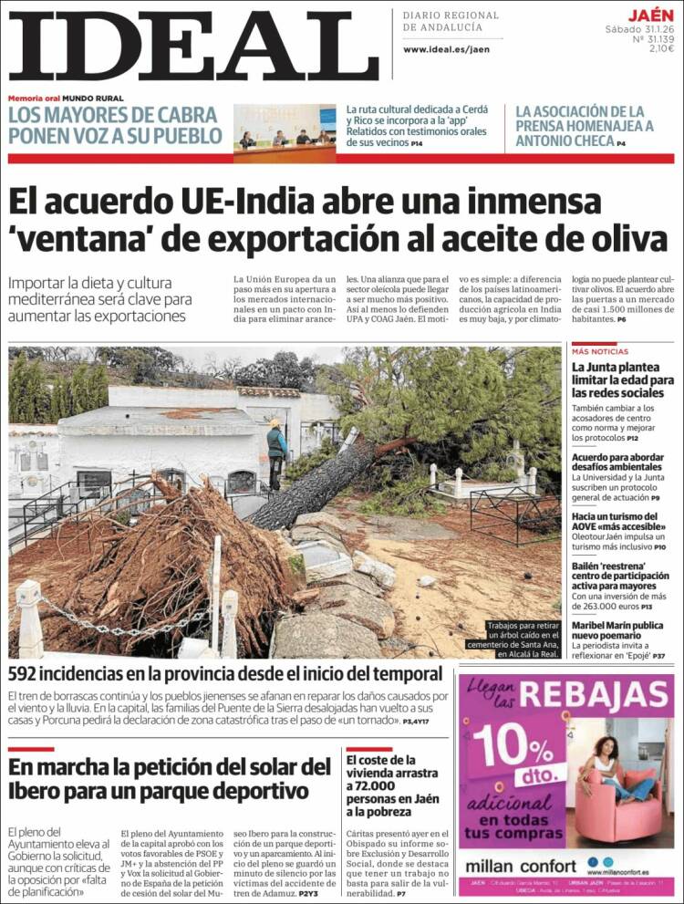 Portada de El Ideal de Jaén (Espa&ntilde;a)