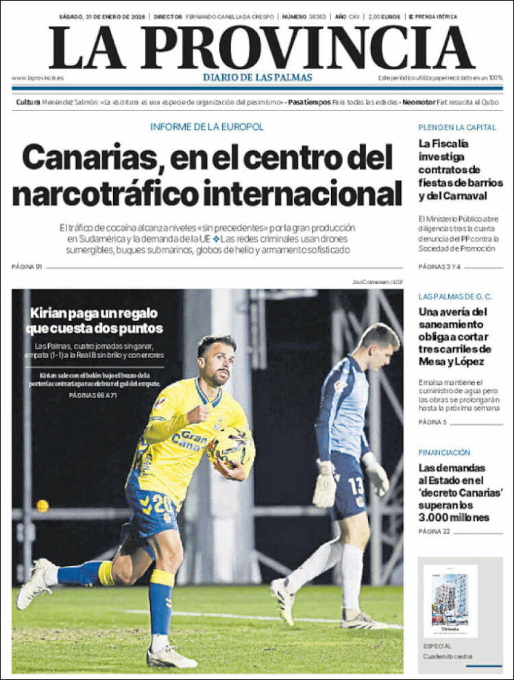Portada de La Provincia (Espa&ntilde;a)