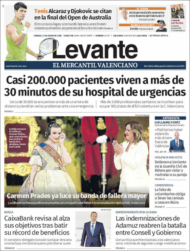 Portada de Levante (Espa&ntilde;a)