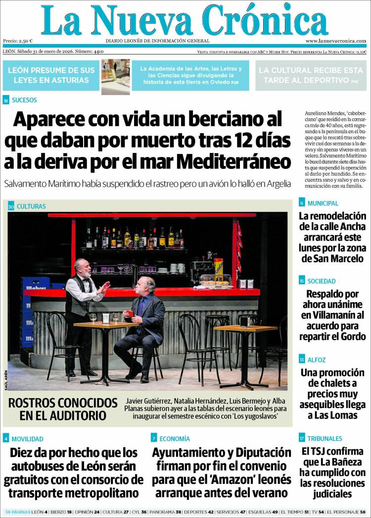 Portada de La Nueva Crónica (Espa&ntilde;a)