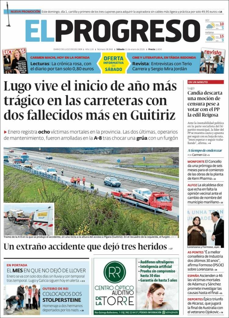 Portada de El Progreso (Espa&ntilde;a)