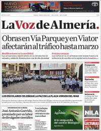 Portada de La Voz de Almería (Spain)