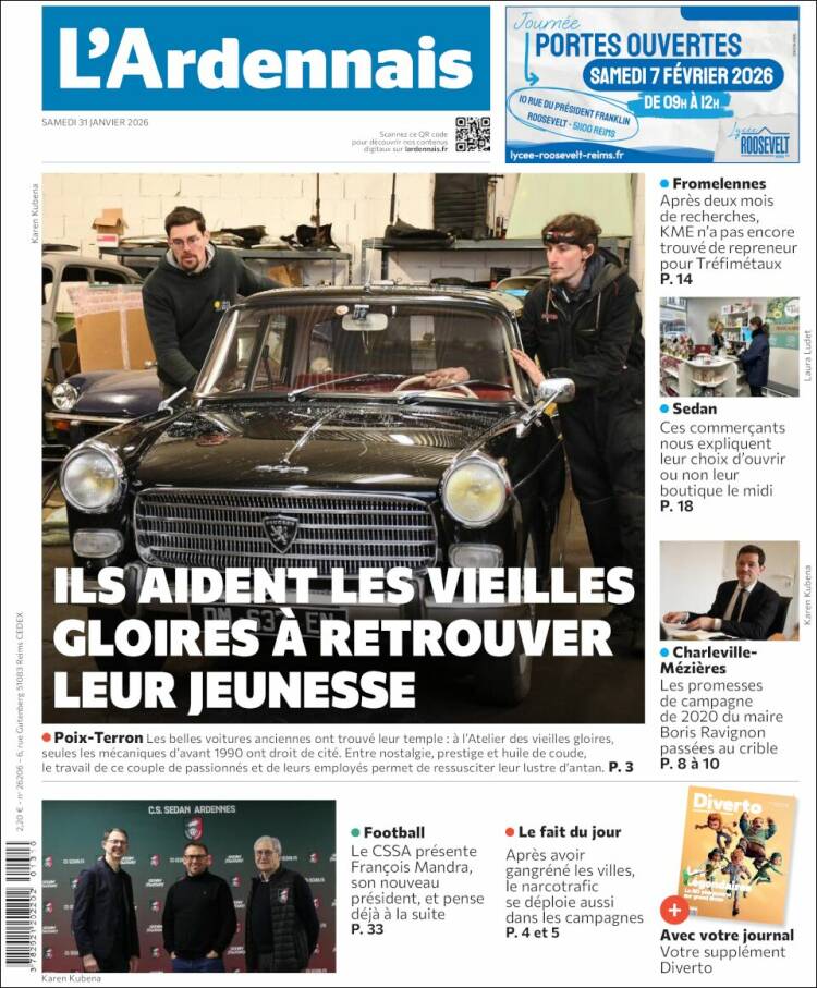 Portada de L'Ardenais (Francia)