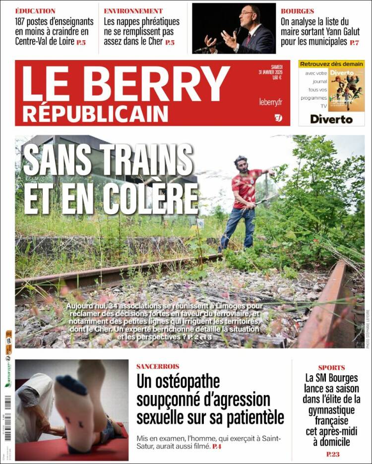 Portada de Berry Republicain (Francia)