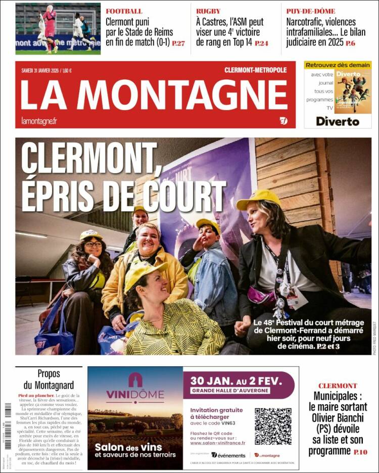 Portada de La Montagne (Francia)