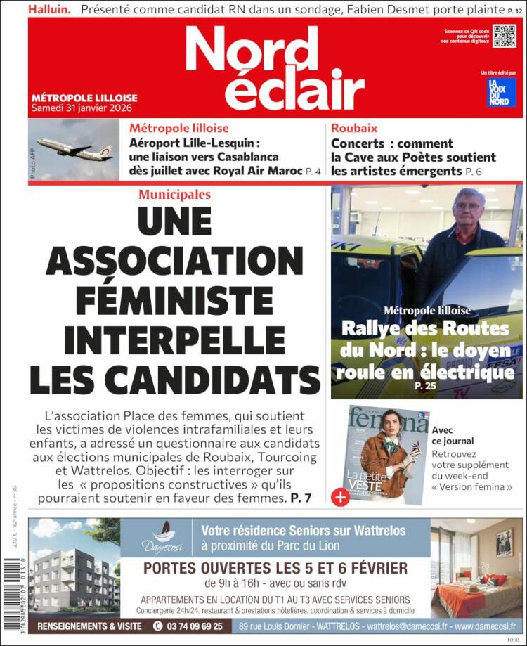 Portada de Nord Éclair (Francia)