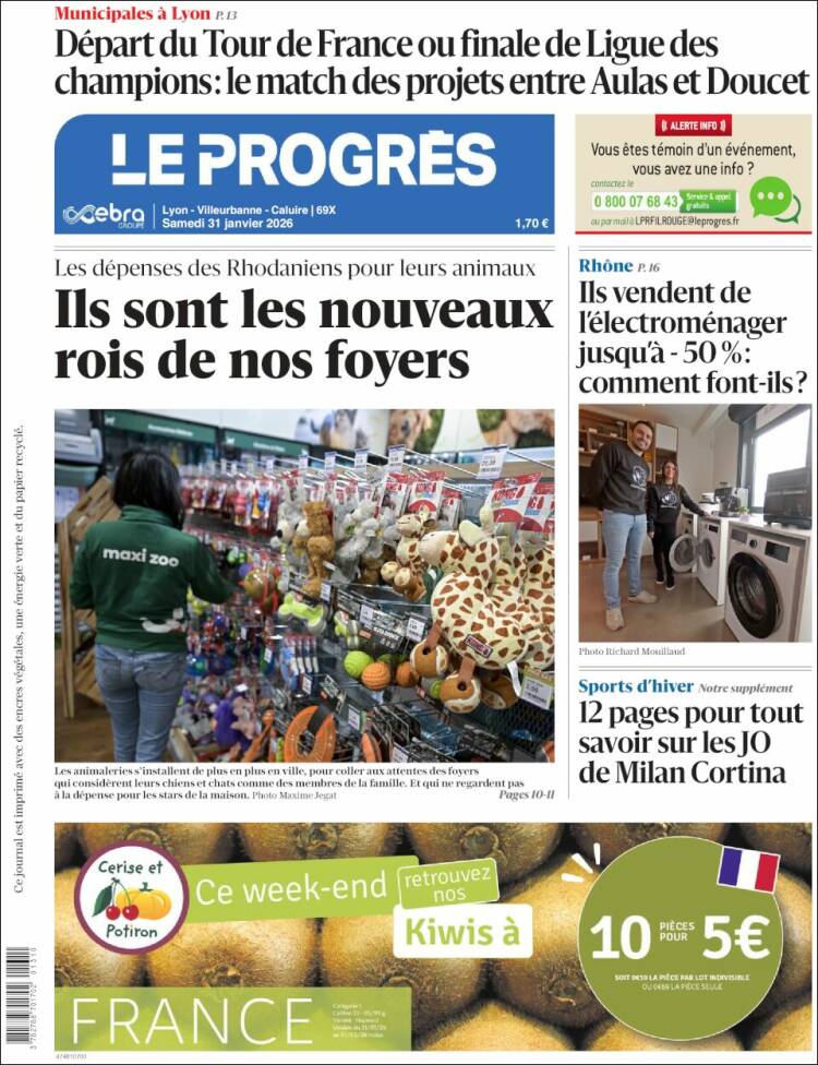 Portada de Progres de Fecamp (Francia)