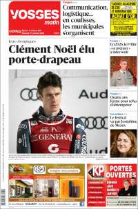 Portada de Vosges Matin (Francia)