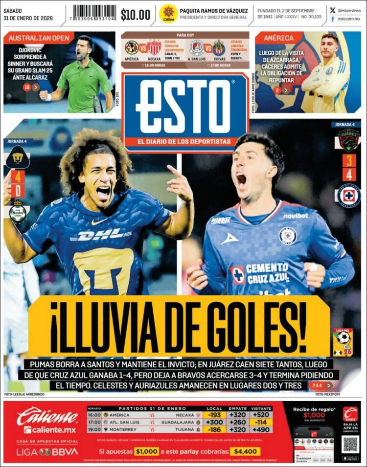 Portada de Esto (M&eacute;xico)