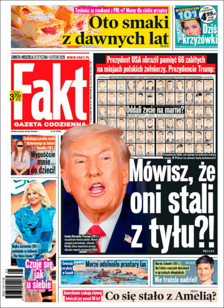 Portada de Fakt (Polonia)