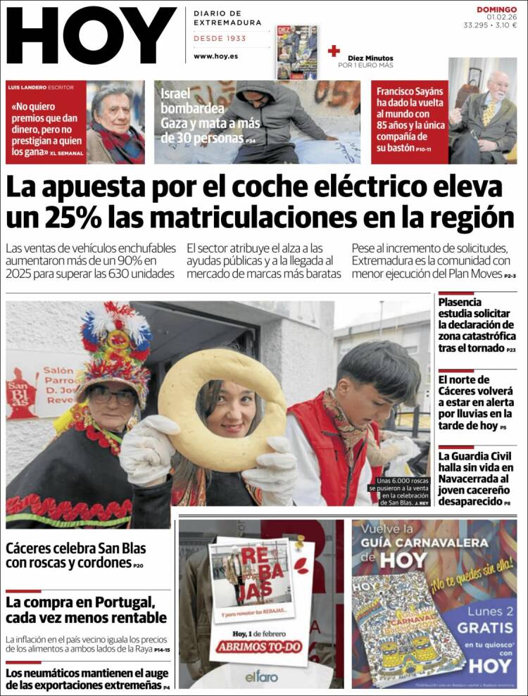 Portada de Hoy - Badajoz (Espa&ntilde;a)