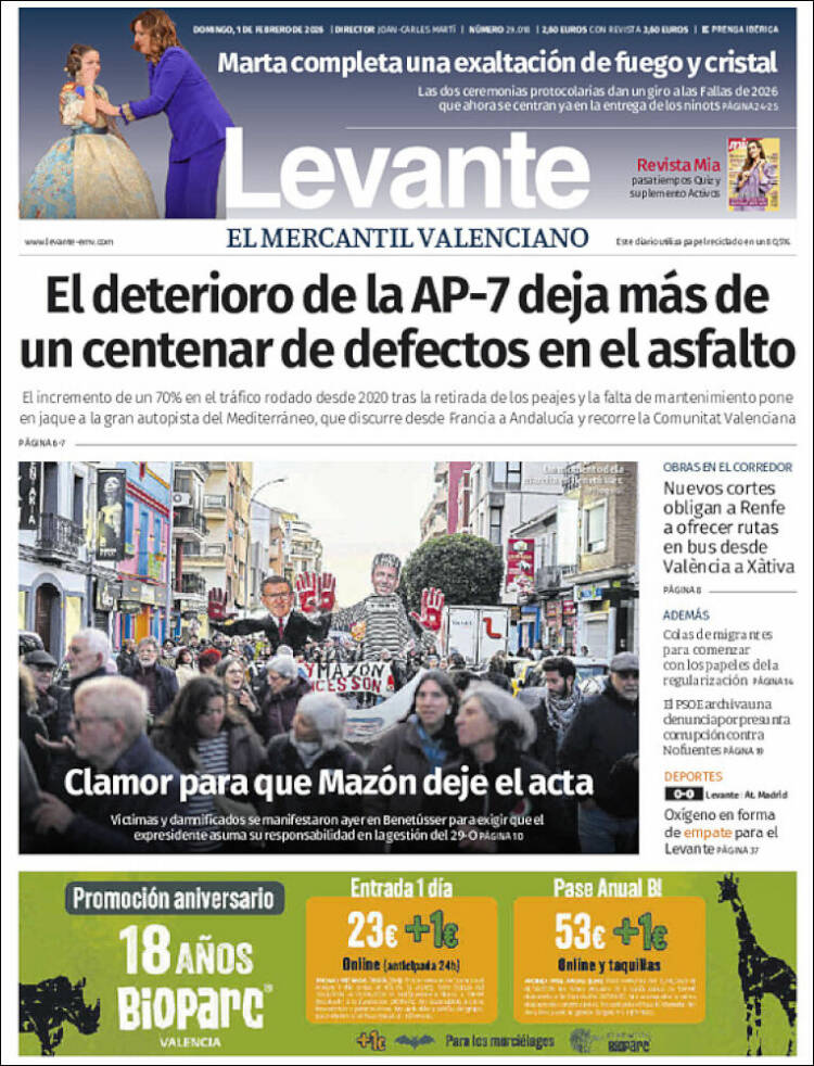 Portada de Levante (Espa&ntilde;a)