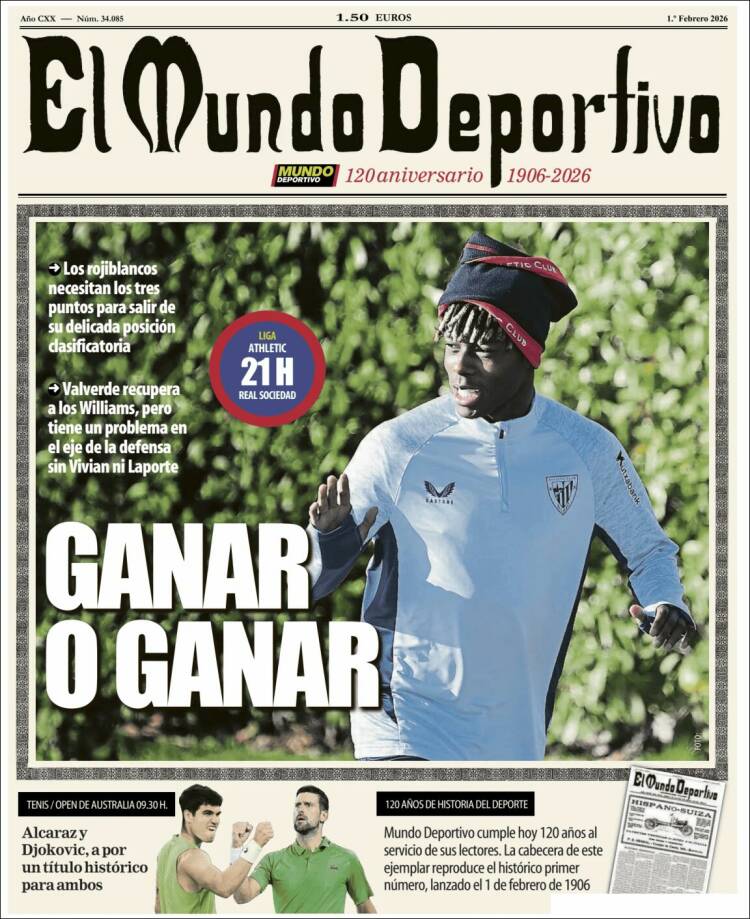 Portada de Mundo Deportivo Bizkaia (Espa&ntilde;a)
