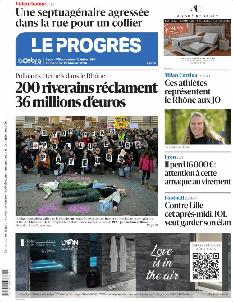 Portada de Progres de Fecamp (Francia)