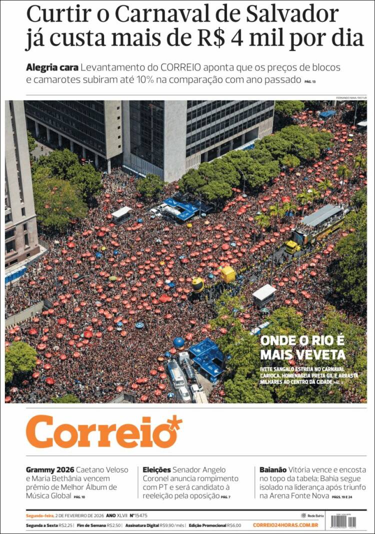 Portada de Correio* (Brasil)