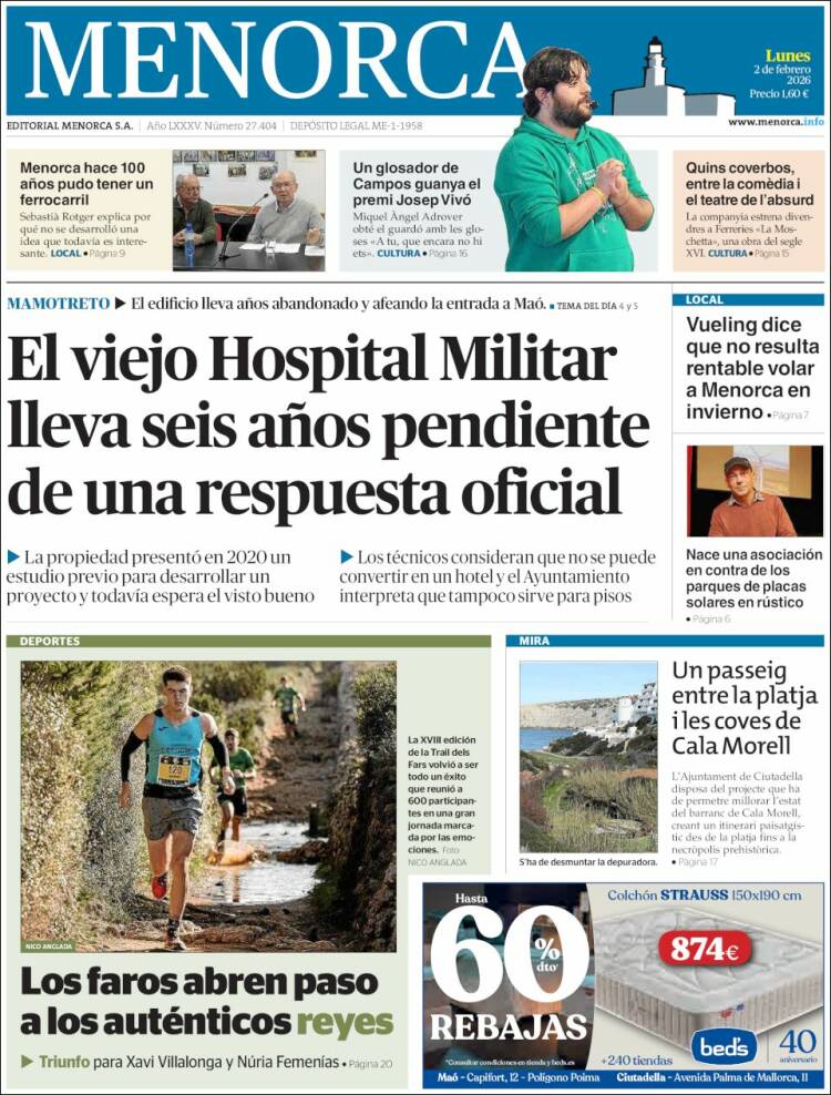 Portada de Menorca - Diario Insular (Espa&ntilde;a)