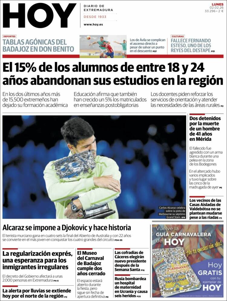 Portada de Hoy - Badajoz (Espa&ntilde;a)