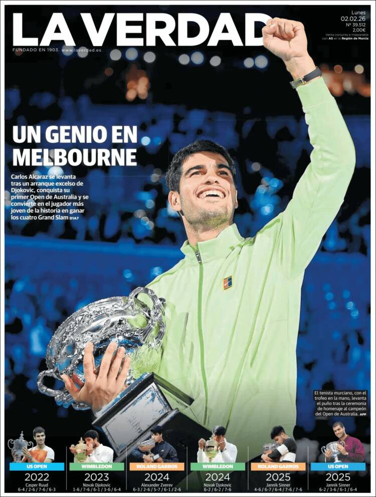 Portada de La Verdad de Murcia (Espa&ntilde;a)