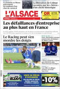 Portada de Journal L'Alsace (France)