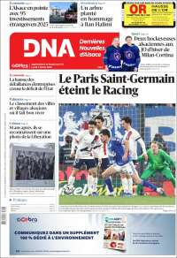 Portada de Les Dernières Nouvelles d'Alsace (France)