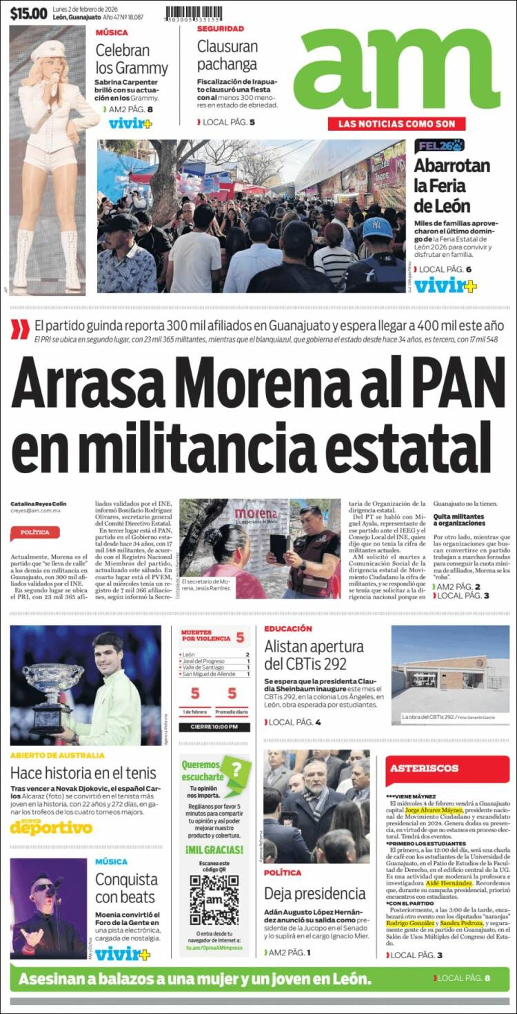 Portada de Al Día A.M. (M&eacute;xico)