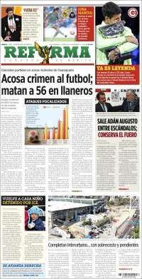 Portada de Reforma (Mexico)