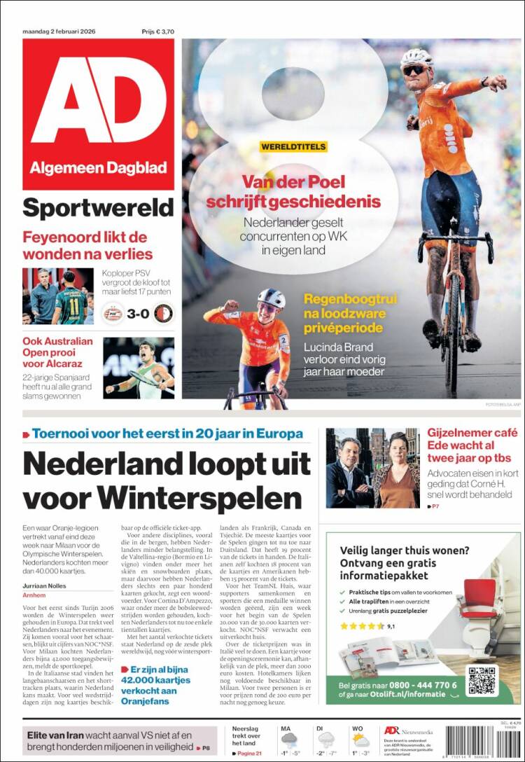 Portada de AD (Pa&iacute;ses Bajos)