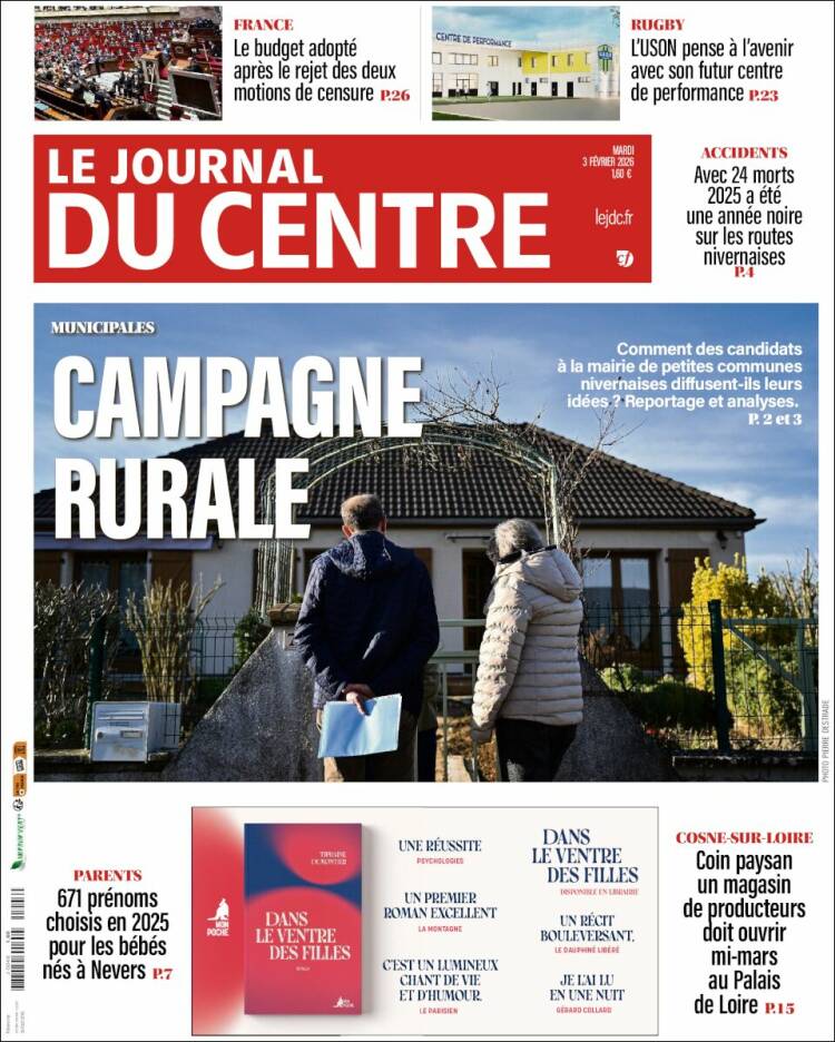 Portada de Le Journal du Centre (France)