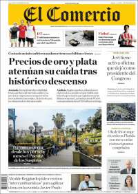 Portada de El Comercio (Peru)