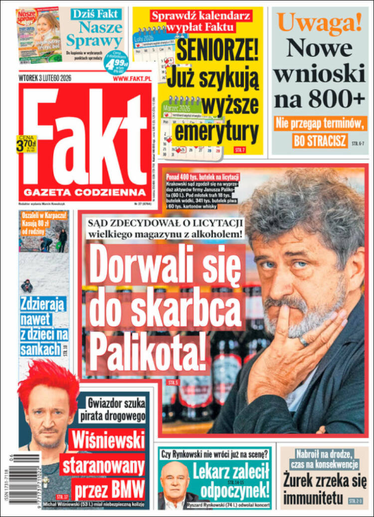 Portada de Fakt (Polonia)