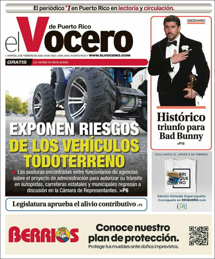 Portada de Vocero (Puerto Rico)