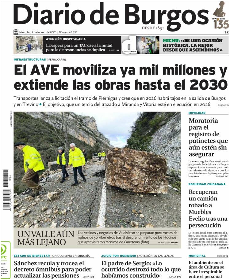 Portada de Diario de Burgos (Espa&ntilde;a)