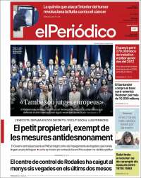 Portada de El Periódico de Catalunya (Spain)