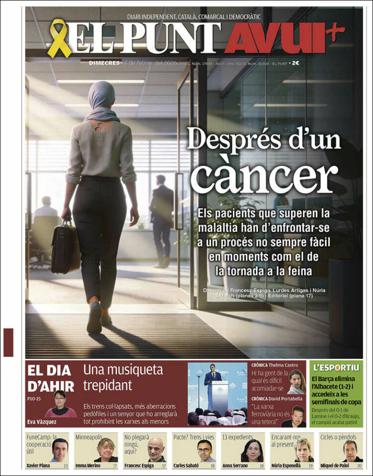 Portada de El Punt Avui (Spain)