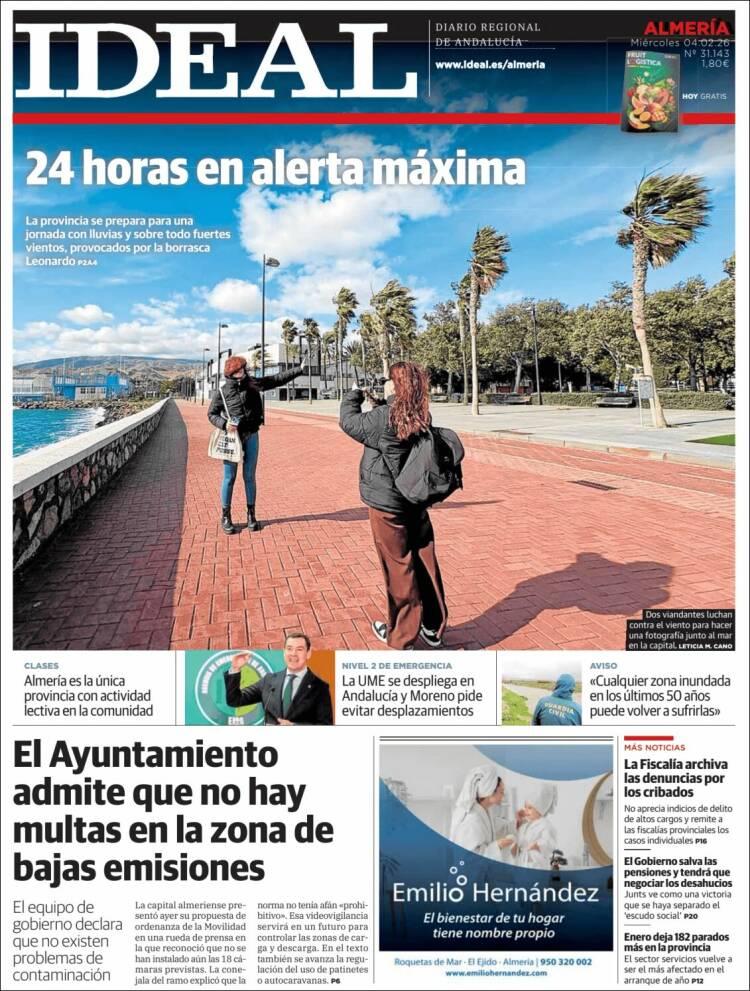 Portada de Ideal Almeria (Espa&ntilde;a)