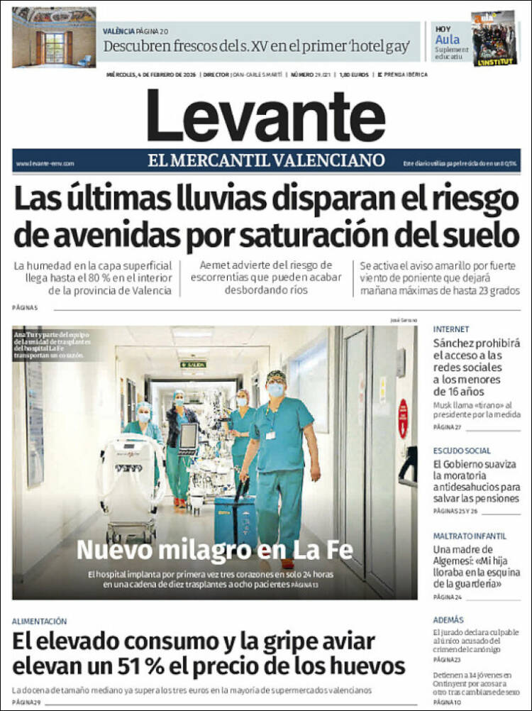 Portada de Levante (Espa&ntilde;a)