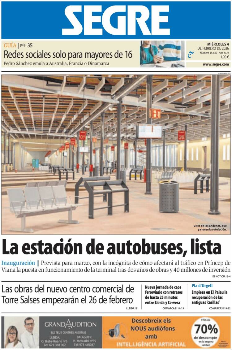 Portada de Segre  (Espa&ntilde;a)