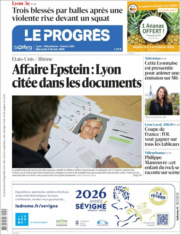 Portada de Progres de Fecamp (Francia)