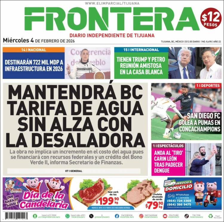 Portada de Frontera (M&eacute;xico)