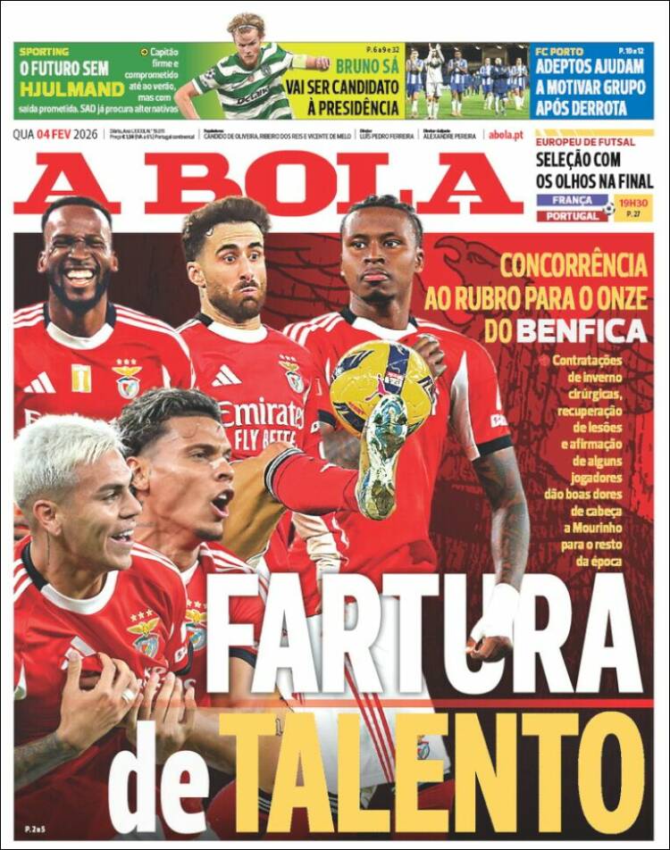 Portada de A Bola (Portugal)