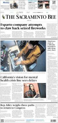 Portada de The Sacramento Bee (USA)