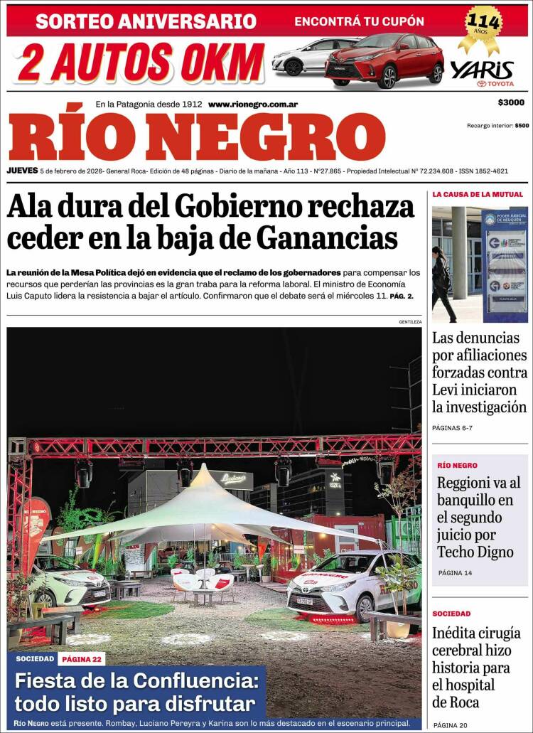 Portada de Rio Negro (Argentina)