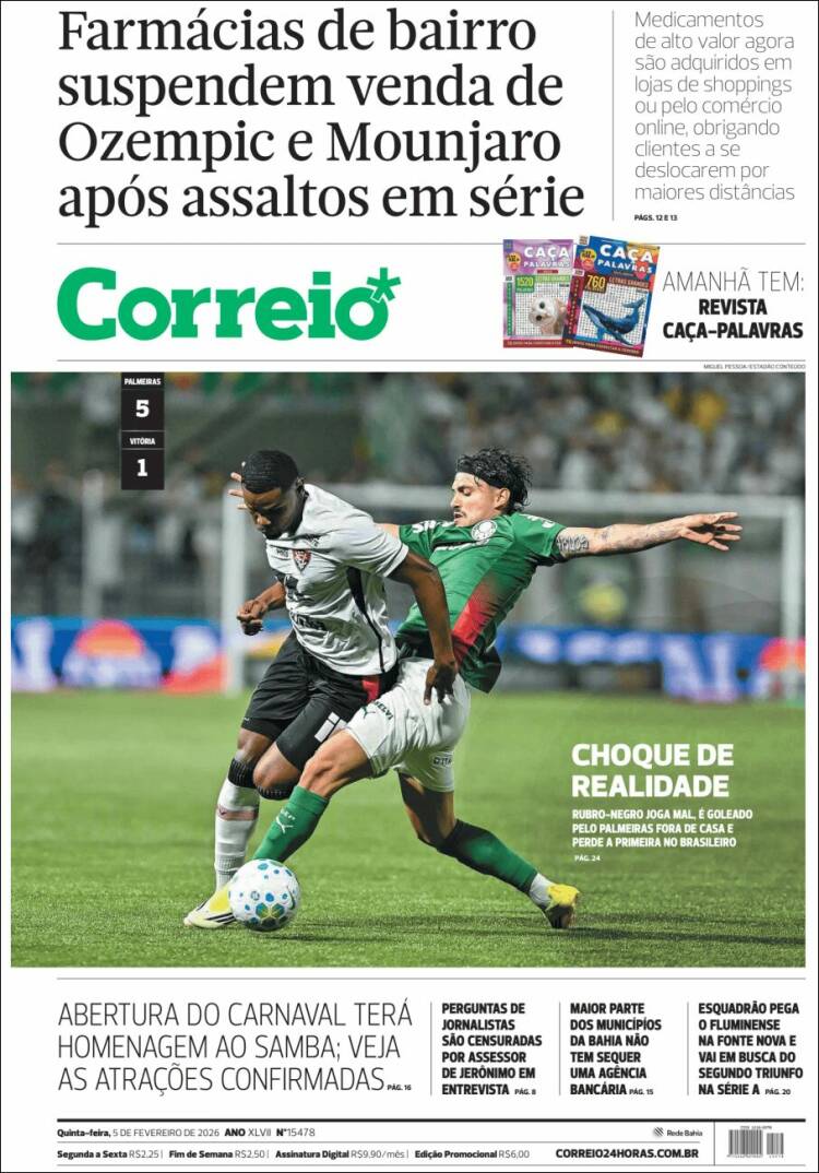 Portada de Correio* (Brasil)
