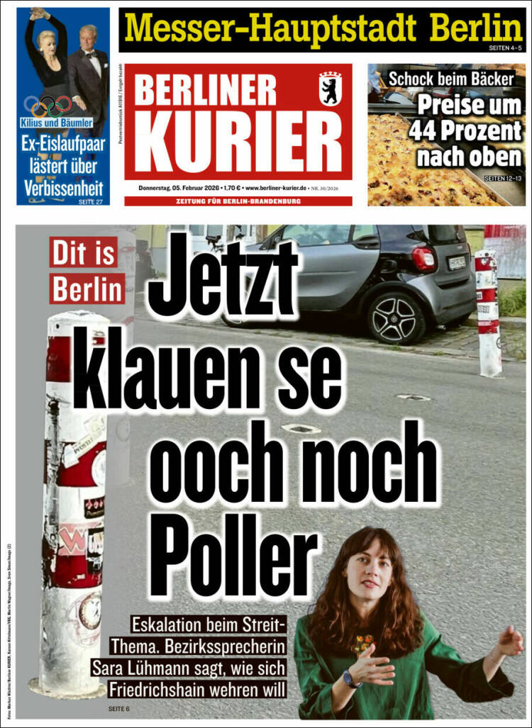 Portada de Berliner Kurier - Startseite BK (Alemania)
