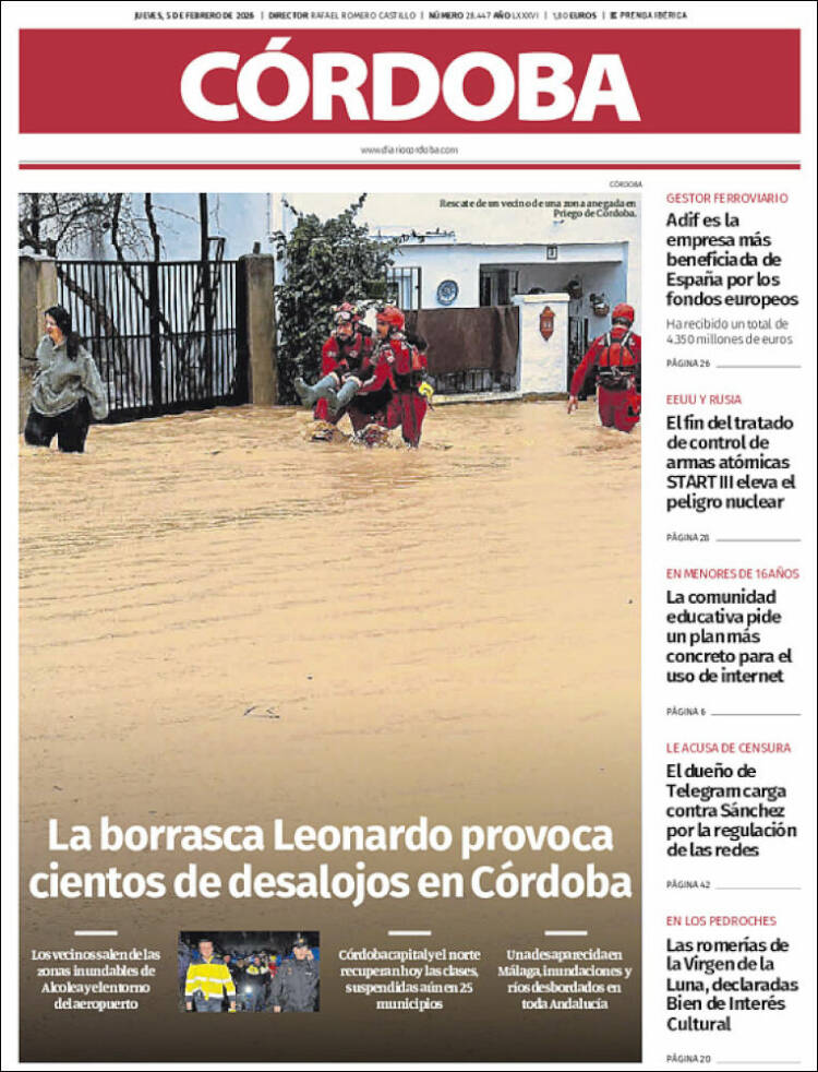 Portada de Diario de Córdoba (Espa&ntilde;a)