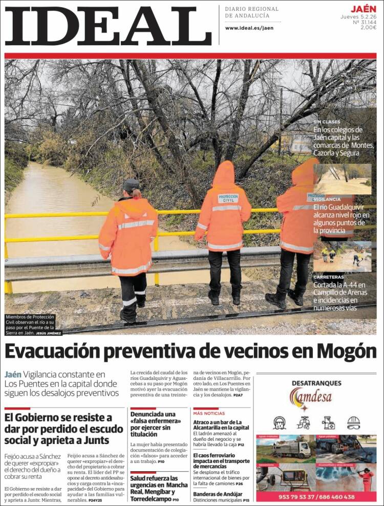 Portada de El Ideal de Jaén (Espa&ntilde;a)