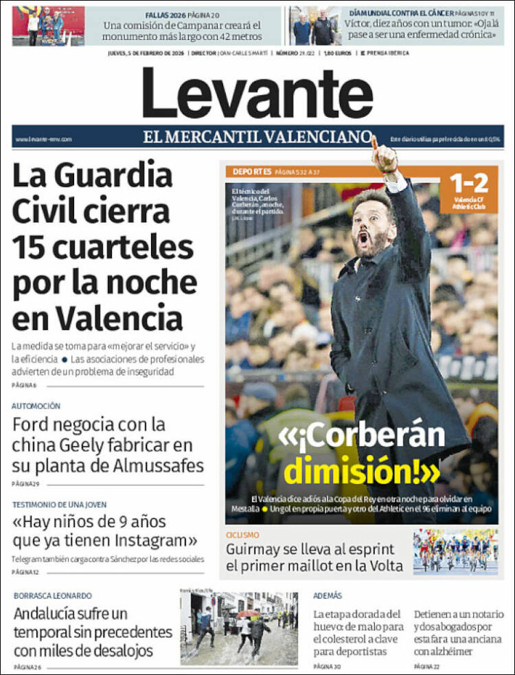 Portada de Levante (Espa&ntilde;a)