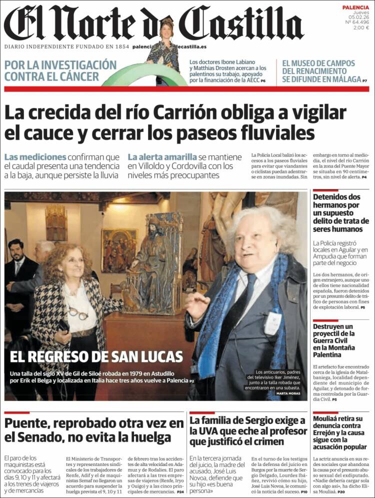 Portada de Norte de Castilla - Palencia (Espa&ntilde;a)