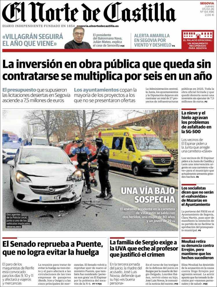 Portada de Norte de Castilla - Segovia (Espa&ntilde;a)